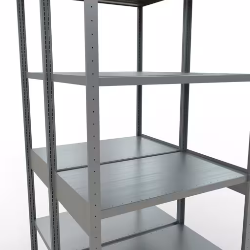 Grundregal, Doppelregal, Fachbodenregal Stecksystem MULTIplus250, 3000 x 1000 x (2x600) mm (HxBxT), 2x7 Fachböden, Längenriegel, verzinkt mit der GTIN 4058255035618 Grundregal, Doppelregal, Fachbodenregal Stecksystem MULTIplus250, 3000 x 1000 x (2x600) mm (HxBxT), 2x7 Fachböden, Längenriegel, verzinkt von Schulte Lagertechnik mit der Artikelnr. 17962