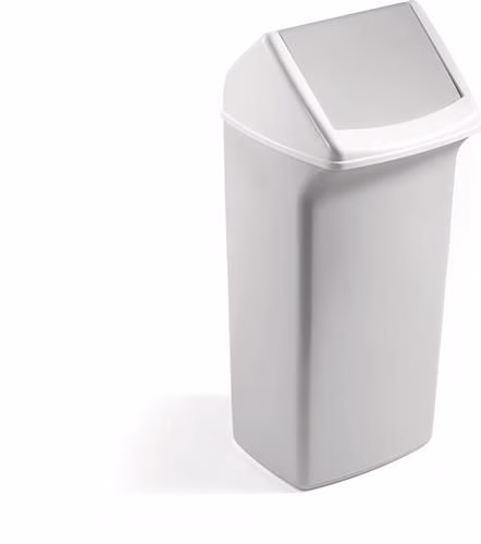 Wertstoffsammler 40 l Höhe 747 mm x Breite 320 mm x Tiefe 366 mm weiß / grau mit Deckel DURABLE