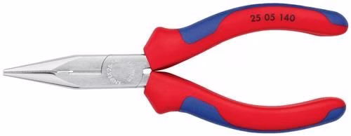 Flachrundzange Länge 140mm flach/rund gerade Mehrkomponenten-Hüllen KNIPEX