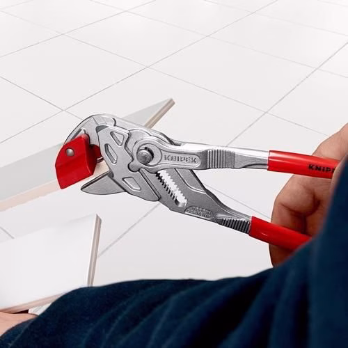 Detailbild 4081324 Fliesenlochzange Länge 250 mm CV-Stahl Griff Kunststoff-Überzug KNIPEX