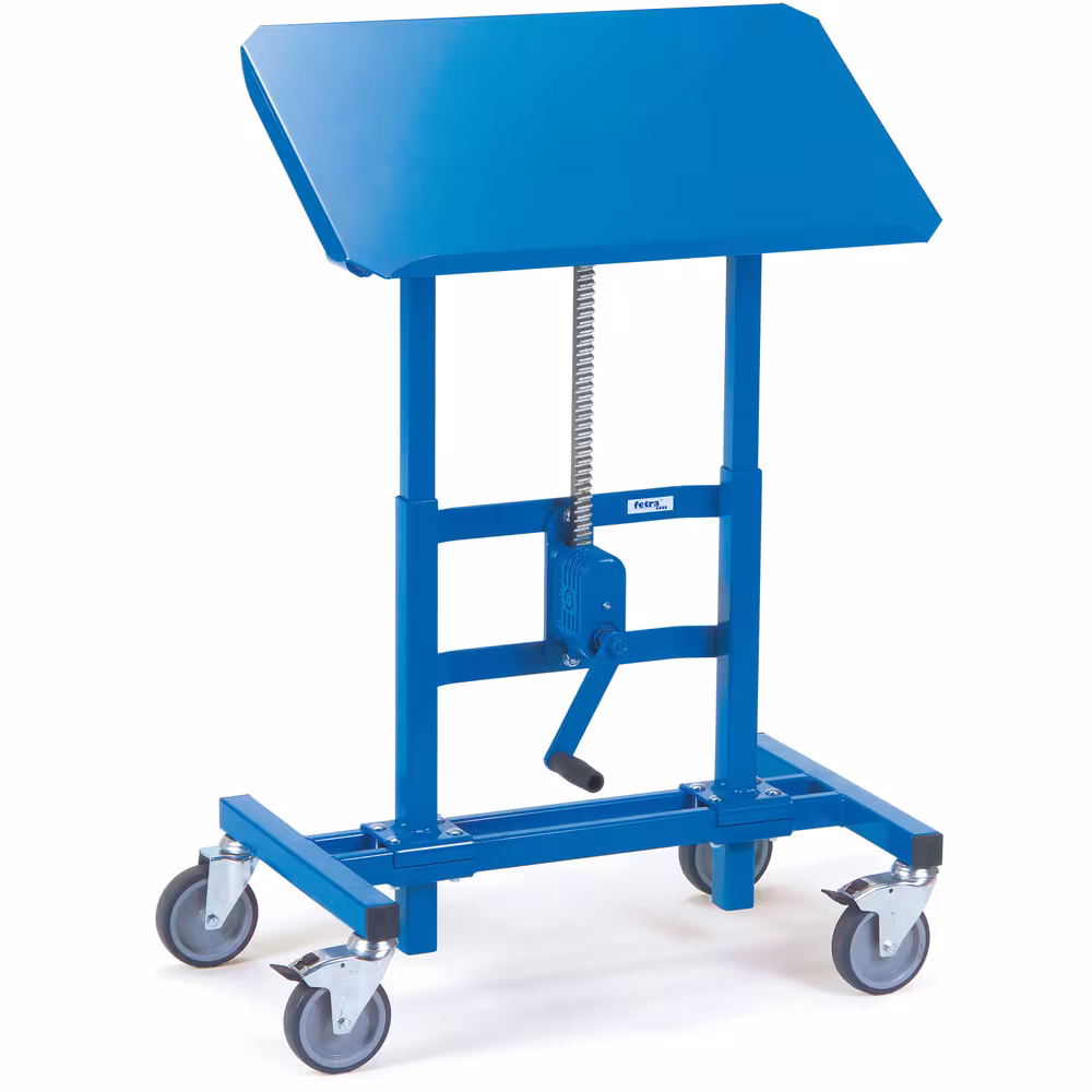 Materialständer 3285 für Kunststoffkästen, Stahlblechkästen, Drahtkörbe usw., höhenverstellbar und fahrbar von der Marke Fetra aus der Produktreihe Transportsysteme