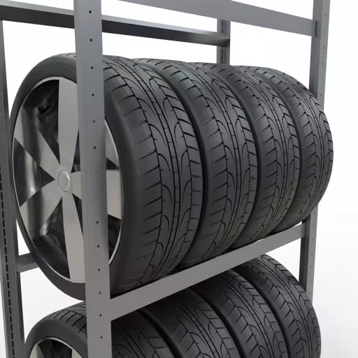 Produktbild Nr 8 des Artikels Grundregal, Räder-/Reifenregal, 2000 x 900 x 400 mm (HxBxT), verzinkt, 3 Lagerebenen á 150 kg Fachlast pro Ebene Abbildung Nr 8 des Artikels Grundregal, Räder-/Reifenregal, 2000 x 900 x 400 mm (HxBxT), verzinkt, 3 Lagerebenen á 150 kg Fachlast pro Ebene aus der Produktgruppe Fachbodenregale von der Marke Schulte Lagertechnik