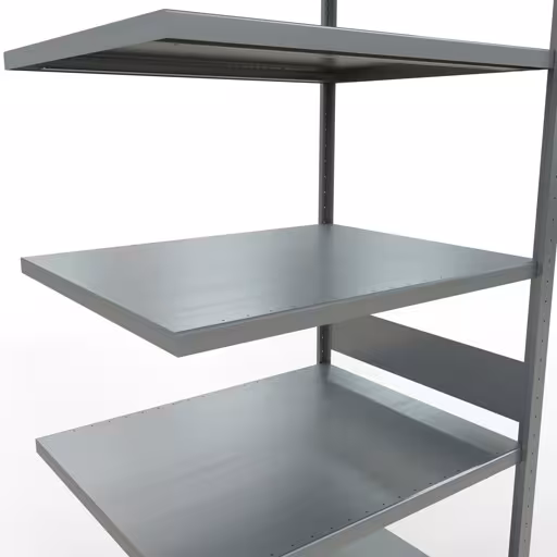 Produktbild Nr 14 des Artikels Anbauregal, Fachbodenregal Stecksystem MULTIplus330, 3000 x 1000 x 800 mm (HxBxT), 7 Fachböden, Längenriegel, verzinkt Abbildung Nr 14 des Artikels Anbauregal, Fachbodenregal Stecksystem MULTIplus330, 3000 x 1000 x 800 mm (HxBxT), 7 Fachböden, Längenriegel, verzinkt aus der Produktgruppe Stecksystem von der Marke Schulte Lagertechnik