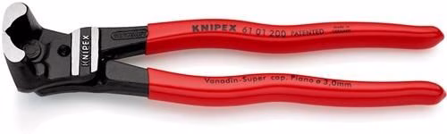 Coupe-boulons, longueur totale 200 mm, tête polie, revêtement plastique, marque KNIPEX Coupe-boulons KNIPEX, longueur totale 200 mm, rapport de transmission élevé, de la catégorie coupe-boulons, référence 4000810077