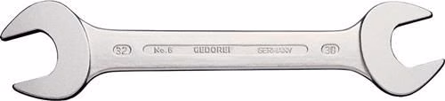 Clé plate double 6,4 x 5 mm, longueur 100 mm, chromée, GEDORE par Gedore Clé à fourche double GEDORE, référence 4000823003 (catégorie clés à fourche)