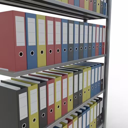 Anbauregal, Büro-Fachbodenregal Stecksystem MULTIplus85, 1800 x 1300 x 300 mm (HxBxT), 5 Fachböden, Kreuzstrebe, verzinkt, ohne Anschlagleiste von Schulte Lagertechnik aus der Kategorie Büroregale