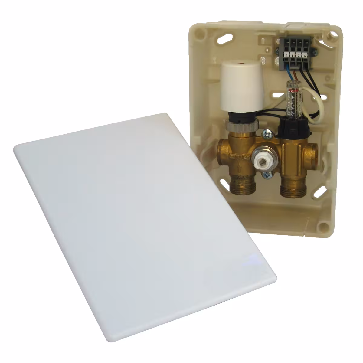 HoWaTech Duo Warmwasser Fußbodenheizung | Set mit Doppelrohr Heizmatte und E-Regelbox Heizfläche 2.5m² von HoWaTech mit der Artikelnr. 11155025