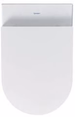 Duravit Wand-WC-Set ME by Starck, rimless, Durafix Tiefspüler, weiß, inklusive WC-Sitz mit Absenkautomatik