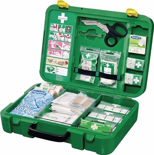 Erste Hilfe Koffer First-Aid-Kits B300xH420xT118 circa mm grün CEDERROTH