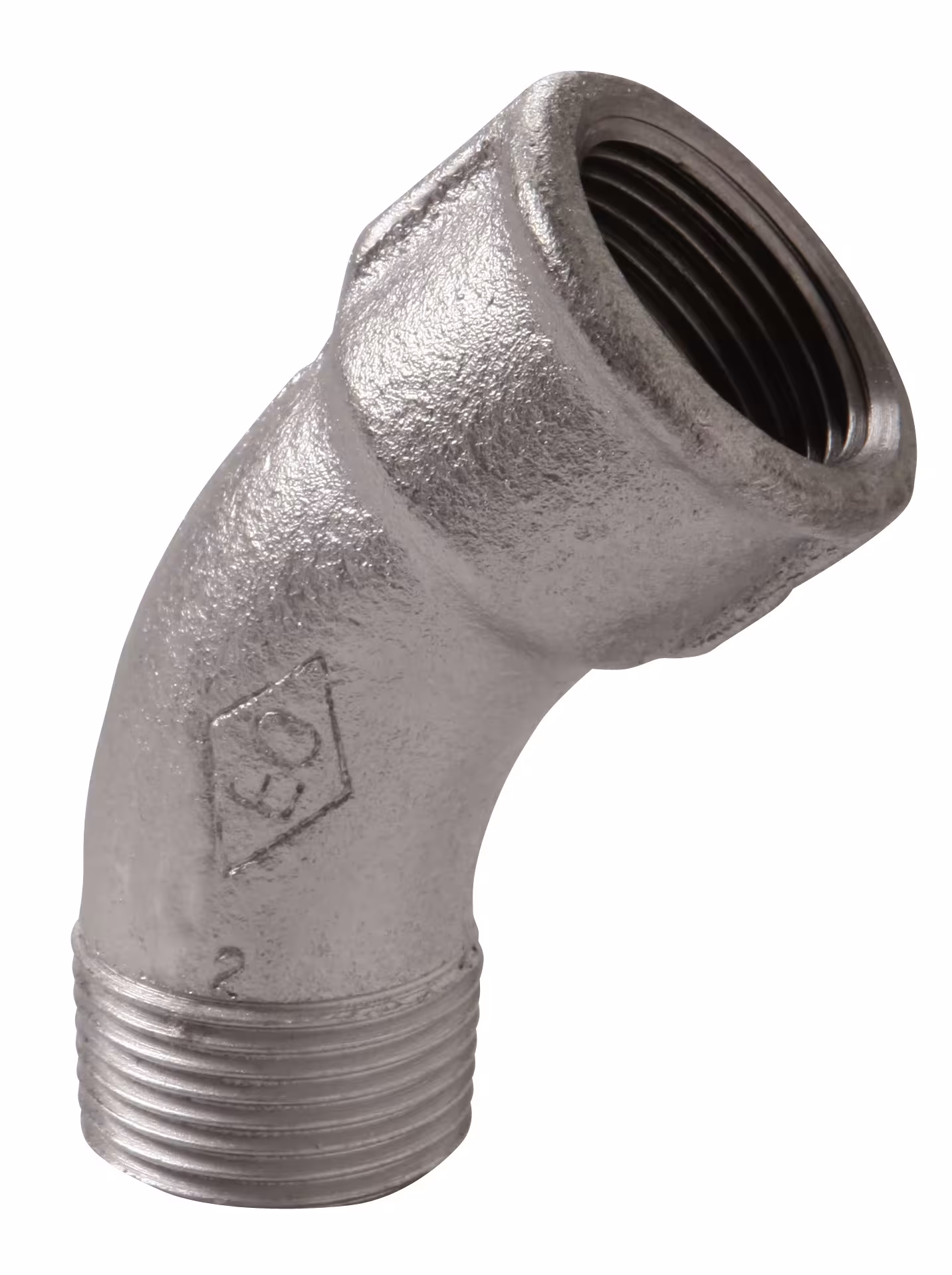 Bogen Nr.40 innen/außen 45Grad 2" aus Temperguss, verzinkt von der Marke Atusa ATUSA Temperguss Bogen Nr. 40 I/A Typ Oberfläche: Feuerverzinkt aus der Kategorie Tempergußfittings mit der Artikelnr. 04005008