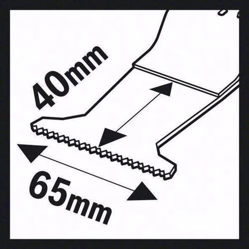 Tauchsägeblatt AII 65 APC Breite 65 mm Eintauchtiefe 40 mm Starlock 5er Packung 2608662358 BOSCH