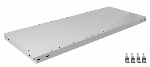 Zusatz-Fachboden MULTIplus330 1000 x 500, RAL 7035 lichtgrau, inkl. 4 Fachbodenträgern aus der Kategorie Zubehör mit der Artikelnummer 37450-B