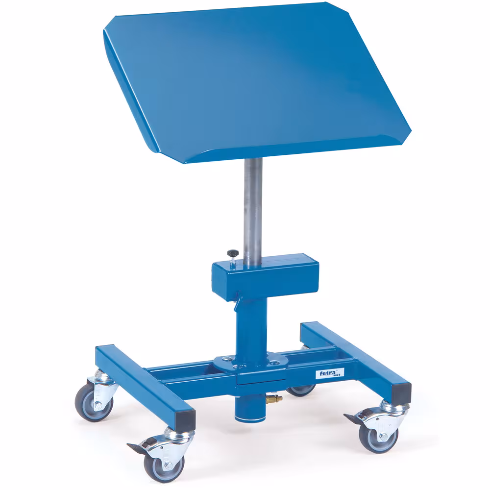 Materialständer Absenkdämpfung für Kunststoffkästen, Stahlblechkästen, Drahtkörbe usw., höhenverstellbar und fahrbar aus der Kategorie Materialständer