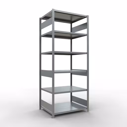 Grundregal, Fachbodenregal Stecksystem MULTIplus250, 2500 x 1000 x 800 mm (HxBxT), 6 Fachböden, Längenriegel, verzinkt von der Marke Schulte Lagertechnik Grundregal, Fachbodenregal Stecksystem MULTIplus250, 2500 x 1000 x 800 mm (HxBxT), 6 Fachböden, Längenriegel, verzinkt aus der Kategorie Grundregal mit der Artikelnummer 12981-LR