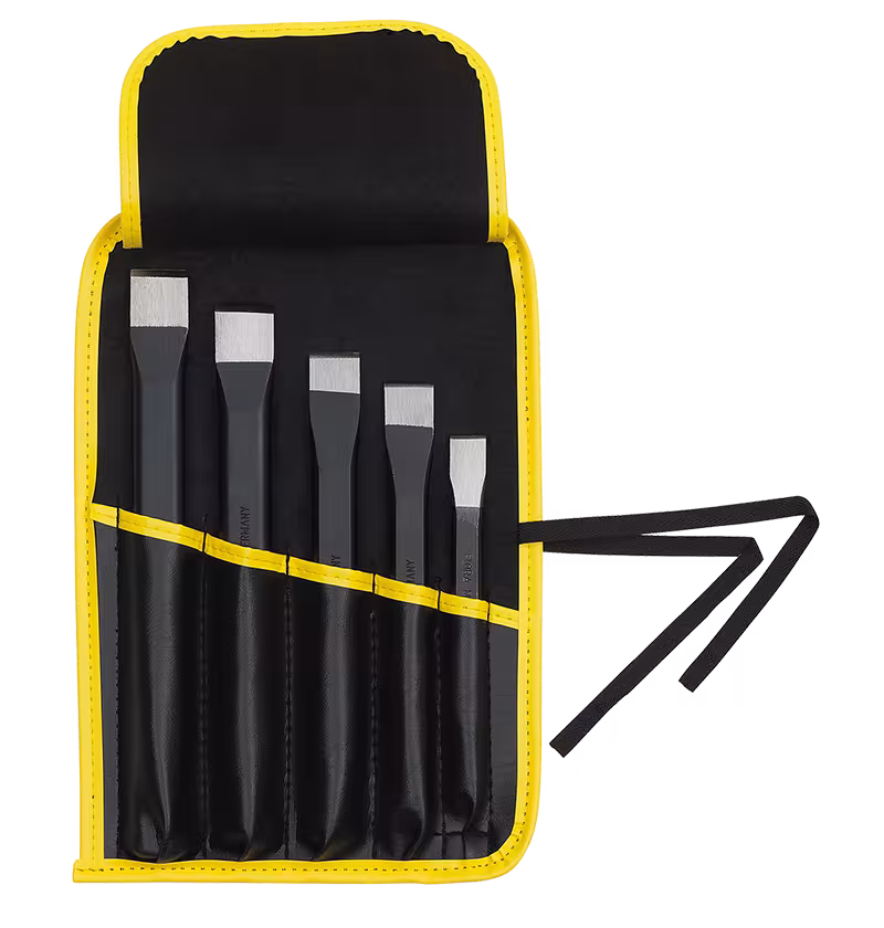 Meisselsatz in einer Kunststoff-Rolltasche, 5-teilig, ELORA-260-S5 aus der Kategorie Schlagwerkzeuge mit der Artikelnr. 0260500056000