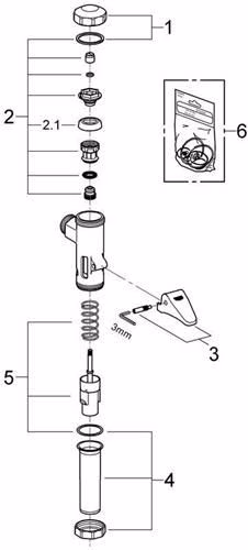 DAL-Vollautomatic-Spüler für WC, DN 20 chrom GROHE