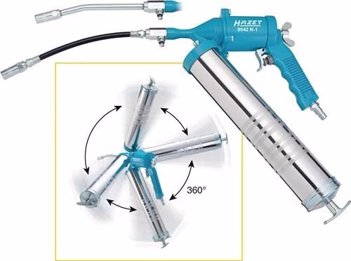 Pistolet graisseur pneumatique HAZET 9042N-1, 230 l/min, 400 ml, 6,3 bar, de la marque Hazet Pistolet graisseur pneumatique HAZET 9042N-1, 230 l/min, 400 ml, 6,3 bar, de la catégorie autres outils pneumatiques, référence 4000898941