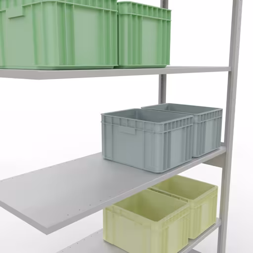 Zusatzbild des Artikels Anbauregal, Fachbodenregal Stecksystem MULTIplus150, 2500 x 1300 x 500 mm (HxBxT), 6 Fachböden, Längenriegel, RAL 7035 lichtgrau Zusatzbild des Artikels Anbauregal, Fachbodenregal Stecksystem MULTIplus150, 2500 x 1300 x 500 mm (HxBxT), 6 Fachböden, Längenriegel, RAL 7035 lichtgrau aus Anbauregal