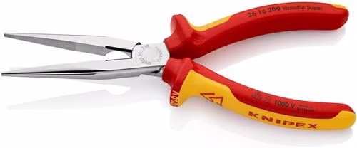 Detailbild 3972683 Flachrundzange Länge 200mm gerade VDE Mehrkomponenten-Hüllen KNIPEX