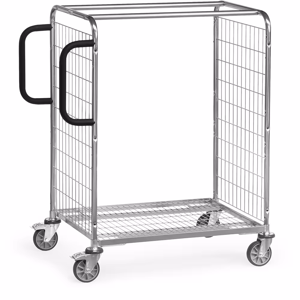 Kommissionierwagen 28100 Länge 650 mm, Breite 510 mm aus der Kategorie Etagenwagen mit der GTIN 4017976281001 Kommissionierwagen Baukastensystem Profilstahl-/StahlrohrKonstruktion, komplett galvanisch glanzverzinkt von der Marke Fetra aus der Kategorie Etagenwagen