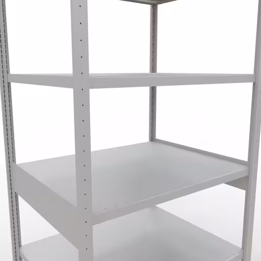 Produktbild Nr 12 des Artikels Grundregal, Fachbodenregal Stecksystem MULTIplus330, 2500 x 1000 x 800 mm (HxBxT), 6 Fachböden, Längenriegel, RAL 7035 lichtgrau Abbildung Nr 12 des Artikels Grundregal, Fachbodenregal Stecksystem MULTIplus330, 2500 x 1000 x 800 mm (HxBxT), 6 Fachböden, Längenriegel, RAL 7035 lichtgrau aus der Produktgruppe Stecksystem von der Marke Schulte Lagertechnik