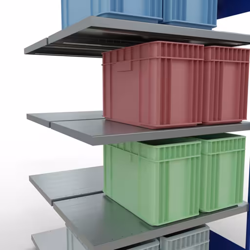 Anbauregal, Doppelregal, Fachbodenregal Stecksystem MULTIplus250, 2000 x 1000 x (2x600) mm (HxBxT), 2x5 Fachböden, Längenriegel, RAL 5010 enzianblau aus der Kategorie Doppelregale mit der GTIN 4004514296344 Anbauregal, Doppelregal, Fachbodenregal Stecksystem MULTIplus250, 2000 x 1000 x (2x600) mm (HxBxT), 2x5 Fachböden, Längenriegel, RAL 5010 enzianblau von der Marke Schulte Lagertechnik aus der Produktreihe Fachbodenregale