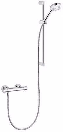 KLUDI LOGO Shower-Duo 1 Strahlart Wandstange Länge 900 Millimeter chrom
