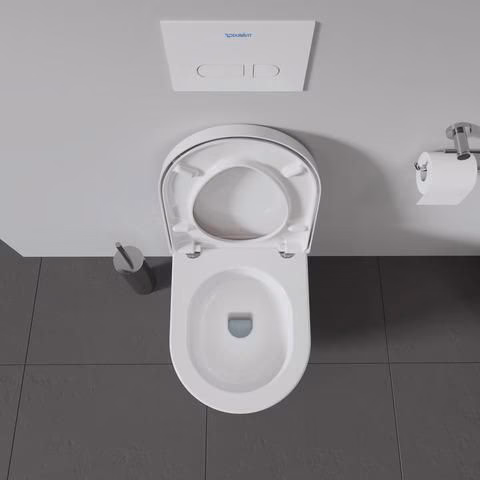 WC-Sitz mit SoftClose Scharniere Edelstahl, weiß Duravit