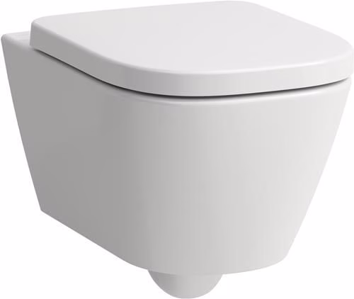 Detailbild 4073136 Laufen Wand-Tiefspül-WC Pack MEDA Advanced spülrandlos verdeckte Befestigung mit WC-Sitz weiß