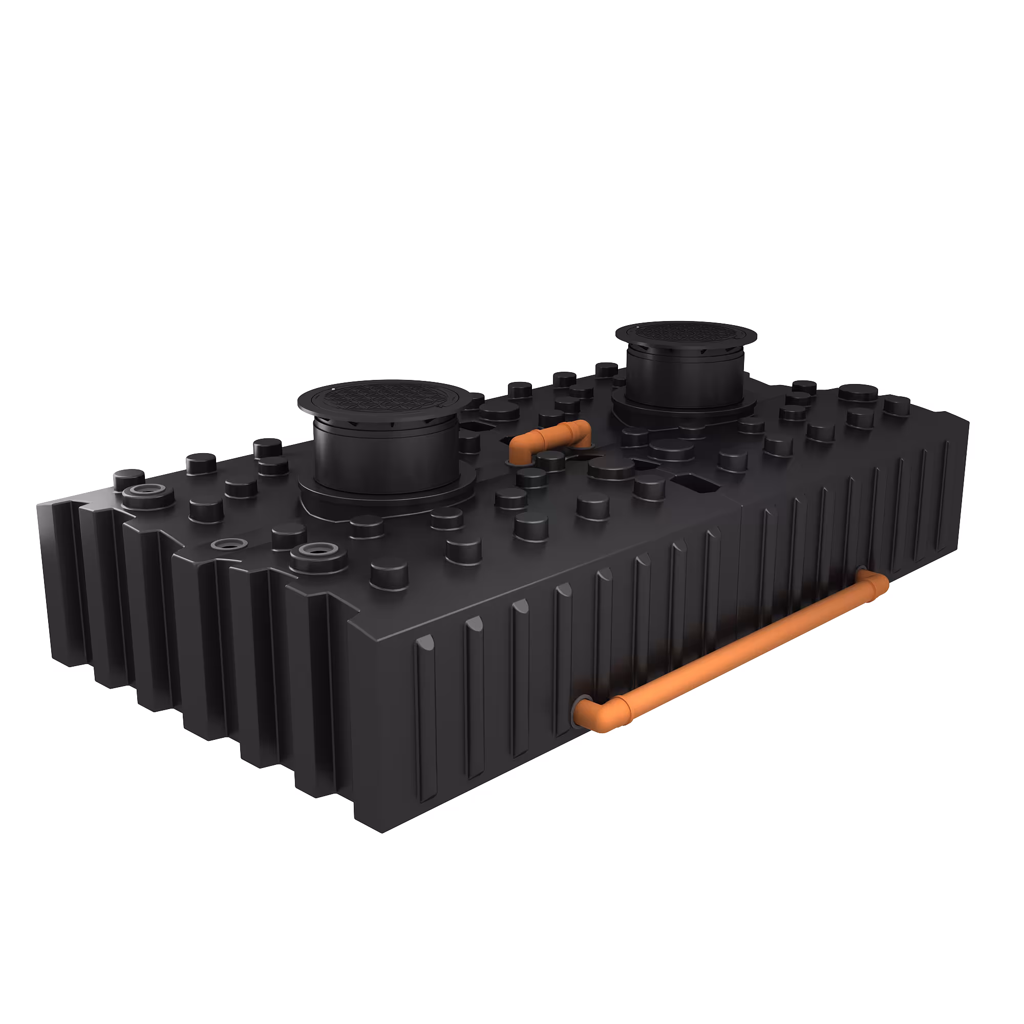 GreenLife Flachtank-System 8.000 l mit Ausgleichsdom, Abdeckung und 3 Anschlüssen aus der Kategorie Regenwassernutzung mit der Artikelnummer G0005639