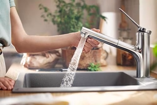 Detailbild 4074228 Hansgrohe Einhebel-Spültischmischer Zesis M33 150, Ausziehbrause, 2jet chrom