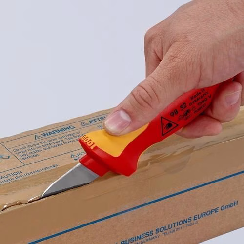 Detailbild 3995621 Kabelmesser Länge 190mm Klingen-Länge 50mm VDE67g Mehrkomponentengriff KNIPEX