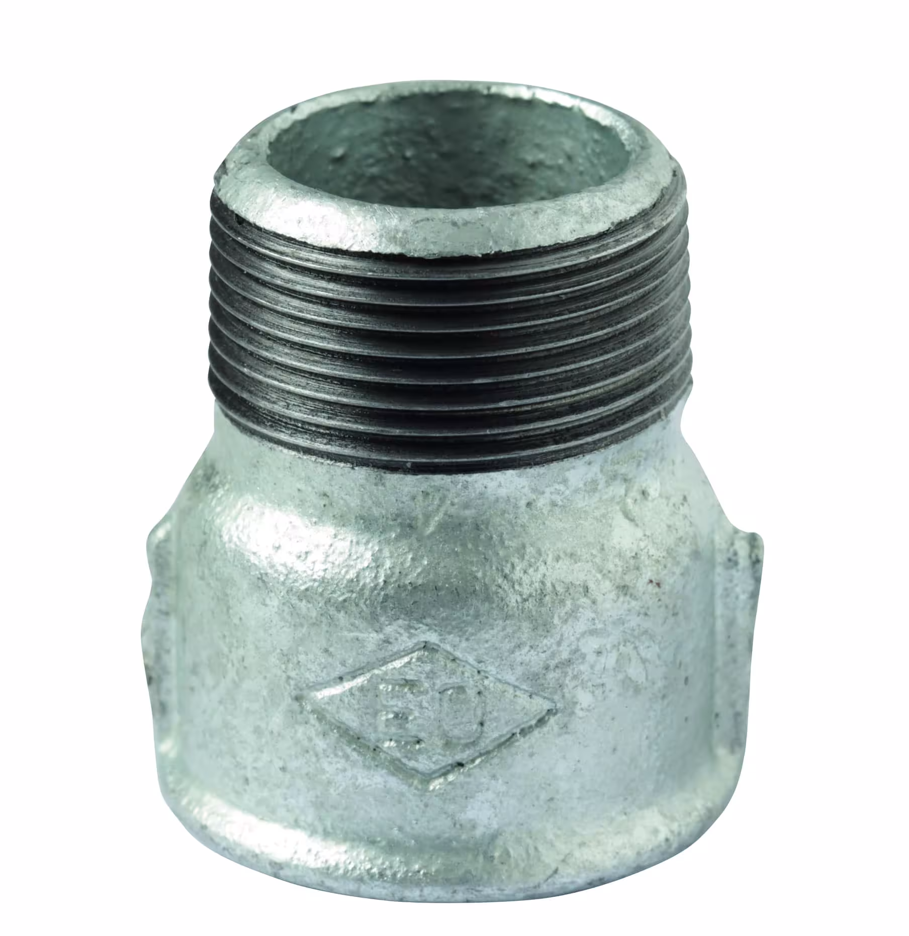 Atusa verlenghuls nr.529a 3/4" binnen/buiten van smeedbaar gietijzer, verzinkt van Atusa Atusa gietijzeren verlengstuk nr. 529A, gietijzeren fittingen, art.nr. 52905004