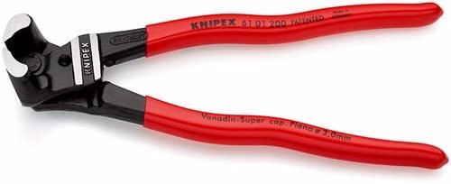 Bolzenvornschneider Gesamt-Länge 200 mm Kopf poliert Kunststoff-Überzug KNIPEX