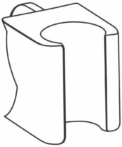 Technische Zeichnung 4053205 GROHE Gelenkstück 00422 für Brausehalter chrom