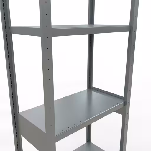 Abbildung Nr 10 des Artikels Grundregal, Fachbodenregal Stecksystem MULTIplus250, 3000 x 750 x 400 mm (HxBxT), 7 Fachböden, Längenriegel, verzinkt aus der Produktgruppe Stecksystem von der Marke Schulte Lagertechnik