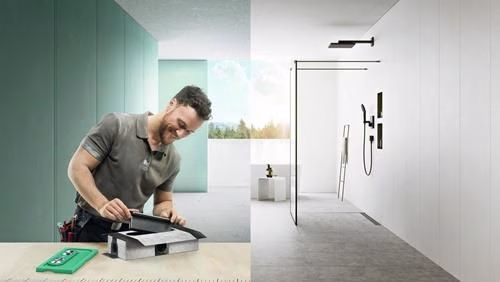 Grundkörper uBox universal für Duschrinnen-Ablaufgehäuse für Standardinstallation HANSGROHE