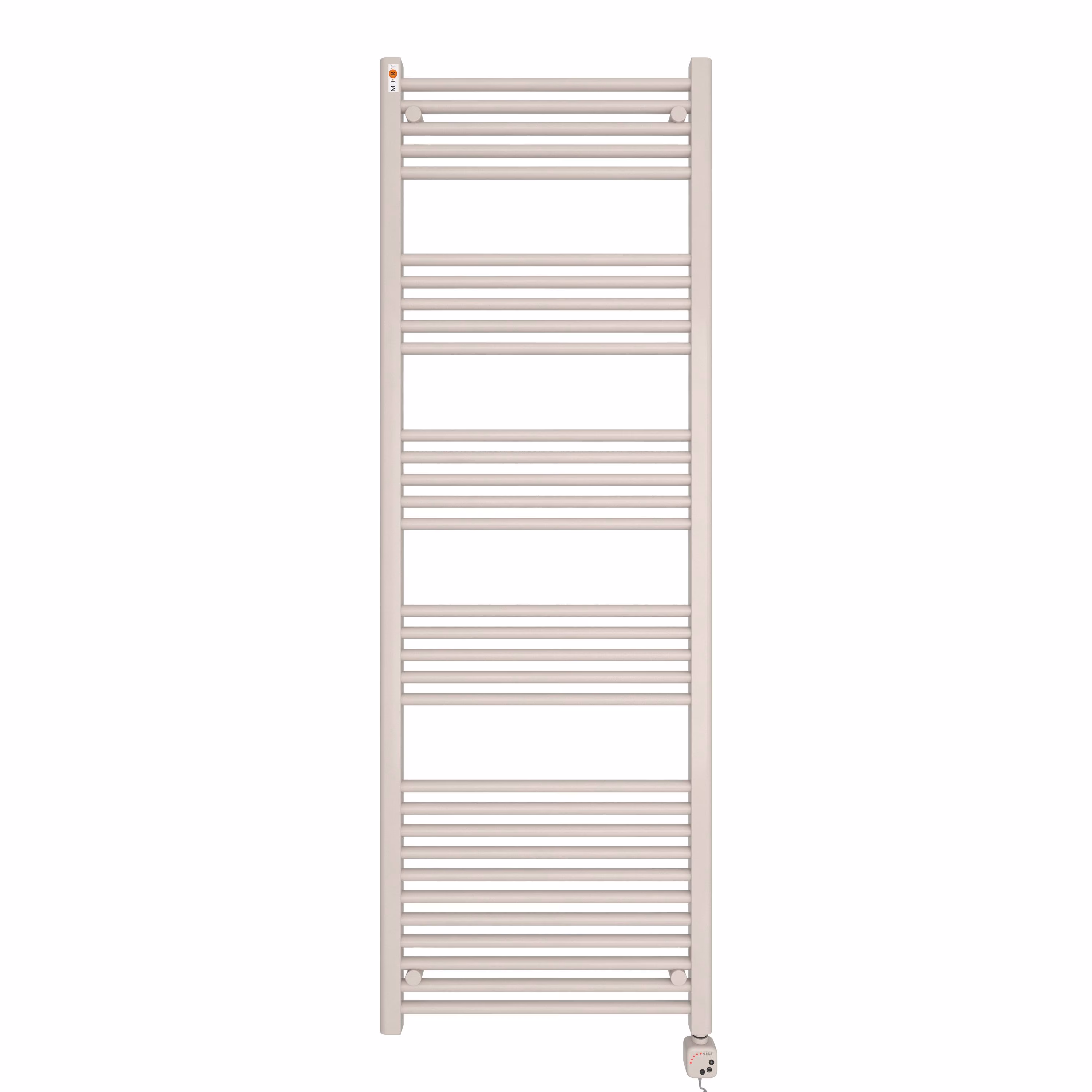 MERT Elektro-Badheizkörper weiß, gerade, 500x800mm, befüllt.