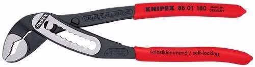 Wasserpumpenzange Alligator® Länge 180mm Spannweite 36mm poliert Kunststoff-Überzug KNIPEX