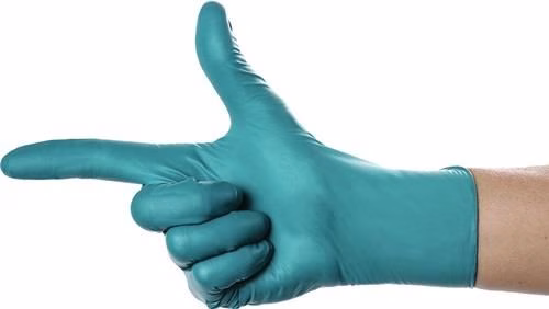 Gants jetables SolidSafety ChemN Special taille L en nitrile vert EPI III AMPRI de la marque Gants jetables Gants jetables en nitrile SolidSafety ChemN Special, EPI catégorie III EN 21420, EN 374, EN 455 AMPRI, de la catégorie des gants jetables portant la référence 4000391025