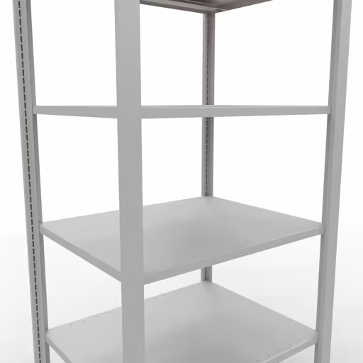 Abbildung Nr 15 des Artikels Grundregal, Büro-Fachbodenregal Stecksystem MULTIplus150, 2000 x 750 x 600 mm (HxBxT), 6 Fachböden, Längenriegel, ohne Mittelanschlag, lichtgrau aus der Produktgruppe Büroregale von der Marke Schulte Lagertechnik