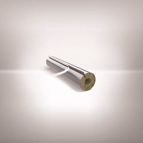 Isolamento per tubi in lana di roccia, diametro massimo: 15 mm, DSD: 23 mm, L: 1 m, spessore isolamento 23 mm, 15/13,5 mm, marca ARMACELL Sezione di tubo in lana di roccia di ARMACELL, appartenente alla categoria di isolamento in lana minerale, codice articolo 7000530550
