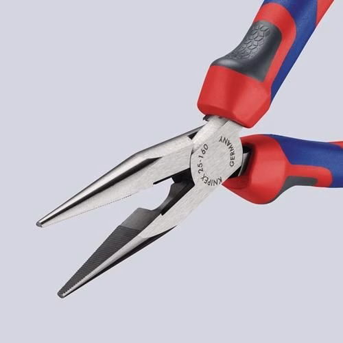 Flachrundzange Länge 160mm flach/rund gerade poliert Comfort-Griff KNIPEX