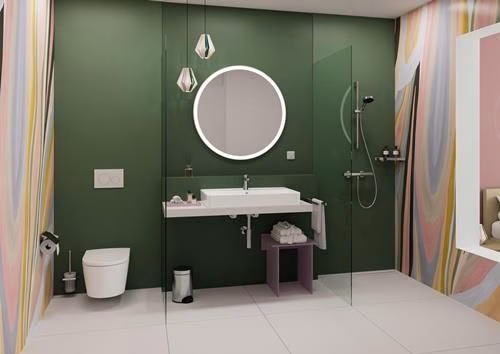 Detailbild 4015795 Handtuchhalter ADDSTORIS chrom 445mm 2-armig HANSGROHE
