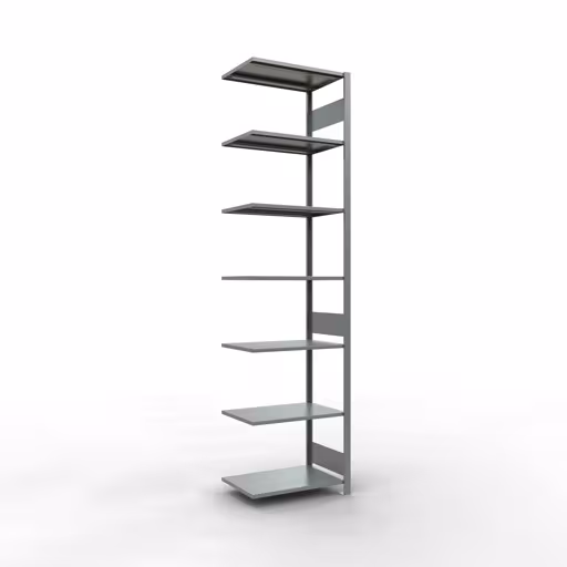 Anbauregal, Fachbodenregal Stecksystem MULTIplus150, 3000 x 750 x 500 mm (HxBxT), 7 Fachböden, Längenriegel, verzinkt von der Marke Schulte Lagertechnik Anbauregal, Fachbodenregal Stecksystem MULTIplus150, 3000 x 750 x 500 mm (HxBxT), 7 Fachböden, Längenriegel, verzinkt aus der Kategorie Anbauregal mit der Artikelnummer 12757-75-LR