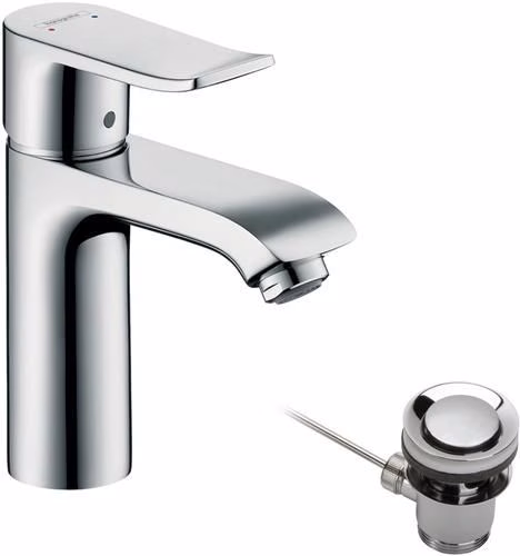 Einhebel-Waschtischmischer METRIS 110 chrom Nennweite 15 HANSGROHE aus der Kategorie Waschtischarmaturen mit der Teilenummer 6000536128