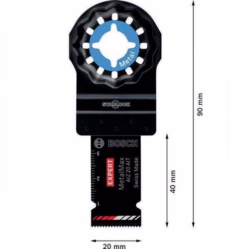 Tauchsägeblatt AIZ 20 AIT Breite 20 mm Eintauchtiefe 40 mm 1 Stück Starlock 2608900012 BOSCH