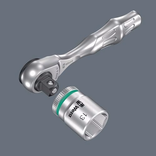 Clé à cliquet réversible à levier 8008 A Zyklop Mini 3 1/4″ 60 dents WERA