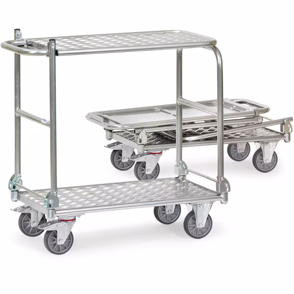 Klapp-Tischwagen 1180 -ALU- Länge 720 mm, Breite 450 mm von der Marke Fetra Klapptischwagen aus Alurohr mit Aluplattform sehr geringes Eigengewicht Typ Ladeflächenlänge: 720 mm aus der Kategorie Klappwagen mit der Artikelnr. 1180