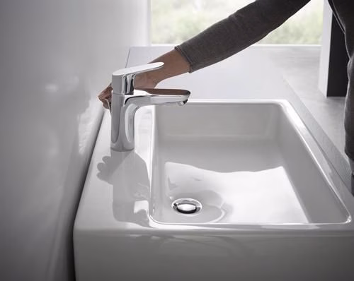 Hansgrohe Einhebel-Waschtischmischer FOCUS 100 Nennweite 15 Zugstangen-Ablaufgarnitur G 1 1/4 Zoll chrom